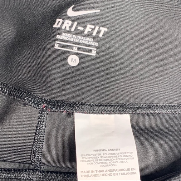 Nike Dri-Fit Cropped Athletic Neon pink Legging active pants yoga medium - Picture 5 of 8